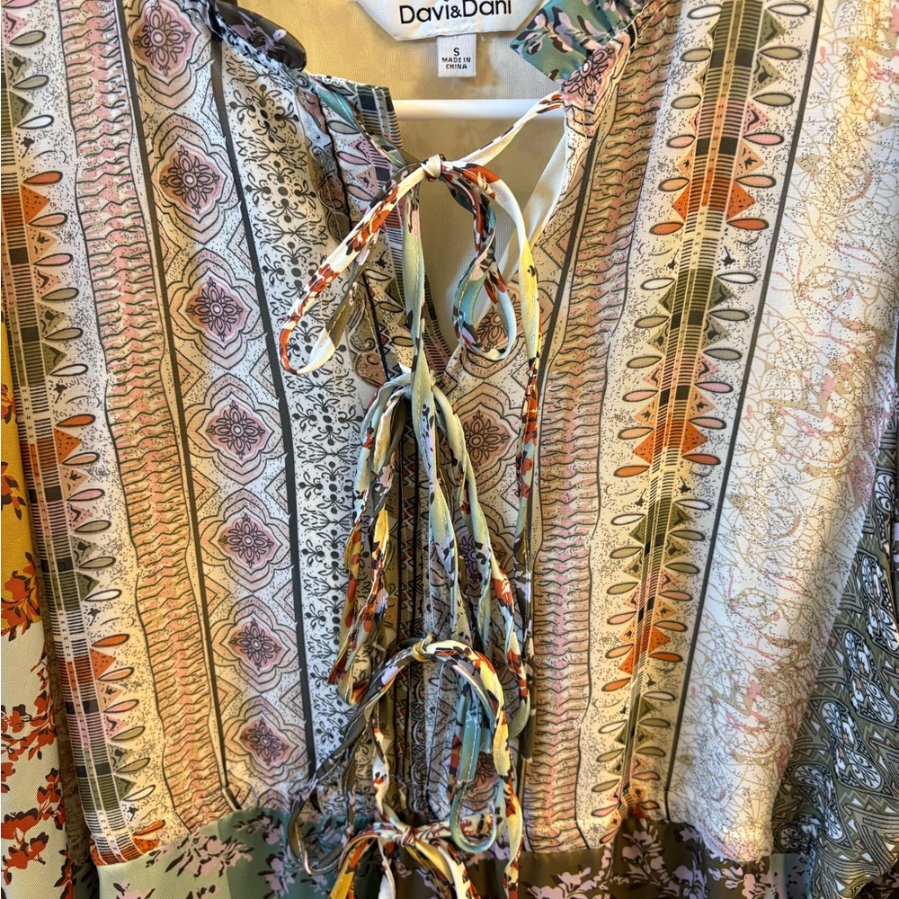 Davi & Dani Multicolor Maxi Dress